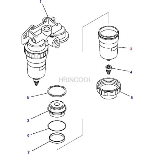 For Komatsu excavator accessories 6D140 6D170 oil-water separator holder 600-311-9410 high quality excavator accessories