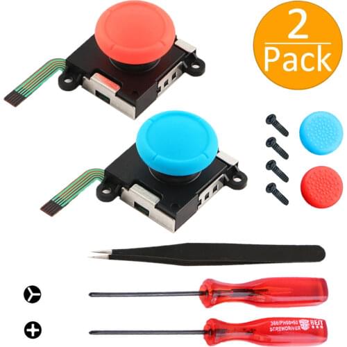 Joystick Thumb Stick Joystic Sensor Module Replacement 3D Analog Repair Kit Tool For Nintend Switch NS Joy-Con Fix Drifting