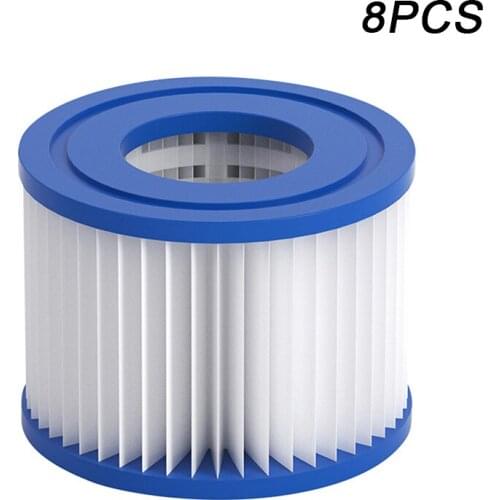 Garden Outdoor Pool Filter Replacement Cartridge Hot Tub Filter Pump Cartridge Swimming Pool Hot Tub Accessories 1/4/6/8pcs