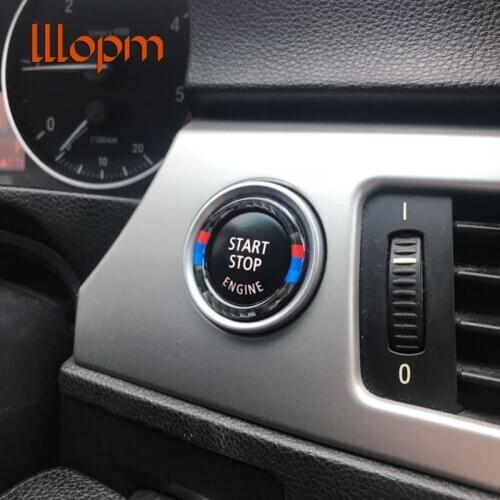 Car Engine Start Stop Button Decoration Ring Trim Automobiles Auto Car Accessorie Styling for BMW 1/3/5 Series E87 E90 E60 320