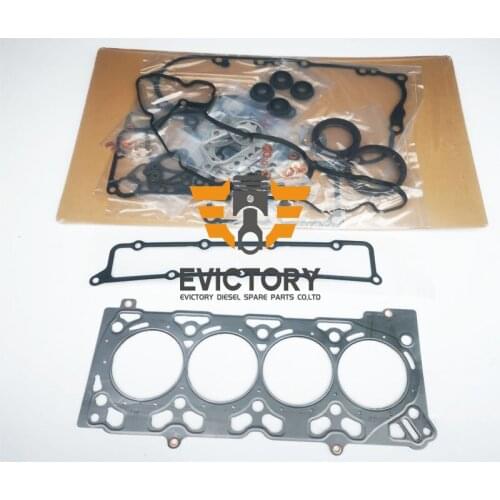 For KUBOTA V2607T V2607 overhaul gasket kit + main conrod con rod bearing set