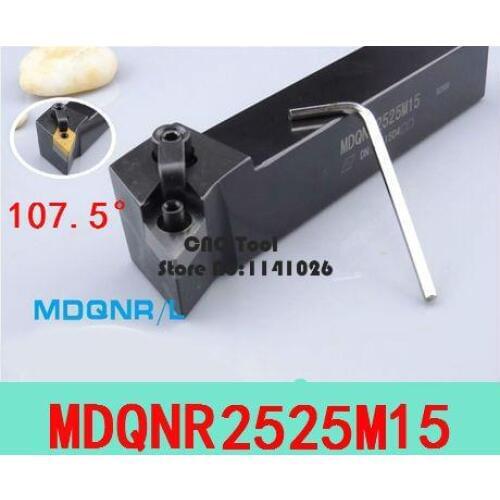 MDQNR2525M15/ MDQNL2525M15 Metal Lathe Cutting Tools,CNC Turning Tool,Lathe Machine Tools, External Turning Tool Type MDQNR/L