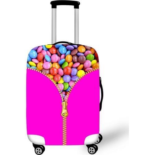 Cute 3D Cartoon Sweet Fruit Travel Luggage Protective Covers High Elastic Women Suitcase Dust Protections Cover 18 to 32 Inch