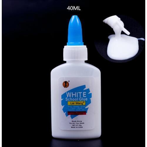 40ML Washable Liquid White Glue DIY Touch Paper Crafts School Office Supplies Adhesive Business Stationery Store Glue Non-toxic
