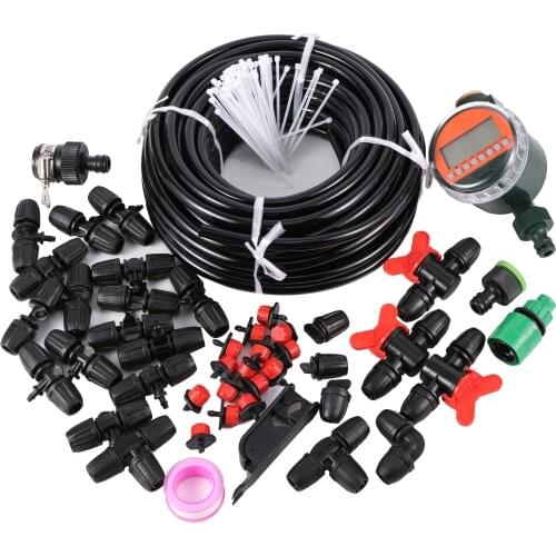 Garden Irrigation Intelligent DIY Drip Automatic Watering Kit Rain Sensor Water Timer Balcony Potted Plants Irrigation System