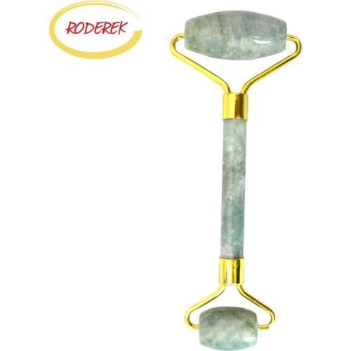 Face Care Jadeite Roller Massager for Face and Neck Gua sha Jade Roller