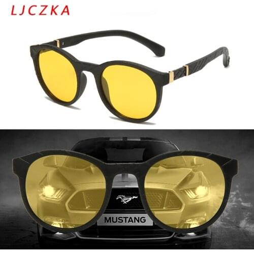 Night Vision Driving Glasses Polarized Sunglasses For Men Women Goggles Driver Male Yellow Lens Anti Glare Sun Glasses UV400
