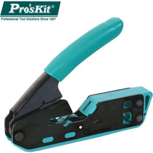 100% Original ProsKit CP-333 Crimping Network Tongs 6P/8P Handheld Portable Cable Wire Stripper Crimping Pliers