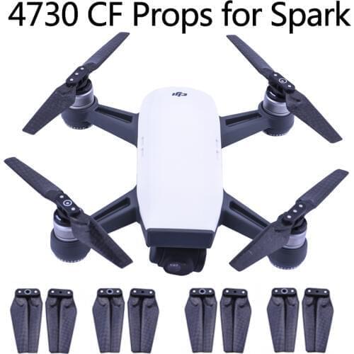 8pcs 4730F Carbon Fiber Propellers for DJI SPARK Drone Quick-release Folding Props Spare Parts Accessory CCW CW Blades
