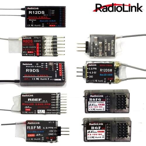 Radiolink R12DSM R12DS R9DS R8FM R8EF R8FM R6DSM R6DS R6FG R6F Rc Receiver 2.4G Signal for RC Transmitter