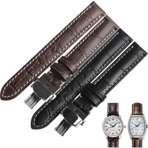 WENTULA Womens Watch Band For Longines L2 Genuine leather Watch Band original Strapps Brand Leather Watchband For Women