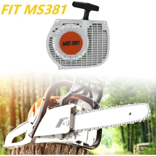 Quality Recoil Rewind Pull Starter Assembly Grip Handle Rope Fit STIHL 038 MS380 MS381 Chainsaw Replace Parts 11190802100
