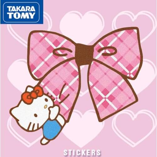 TAKARA TOMY Car Sticker Motorcycle Cute Cartoon helloKitty Applique Simple Waterproof Decorative Sticker