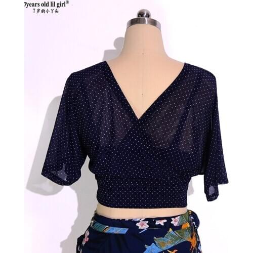 Belly Dance Top Transparent Thin Belly Dance Bat Sleeve Top Women Dancewear BEE21