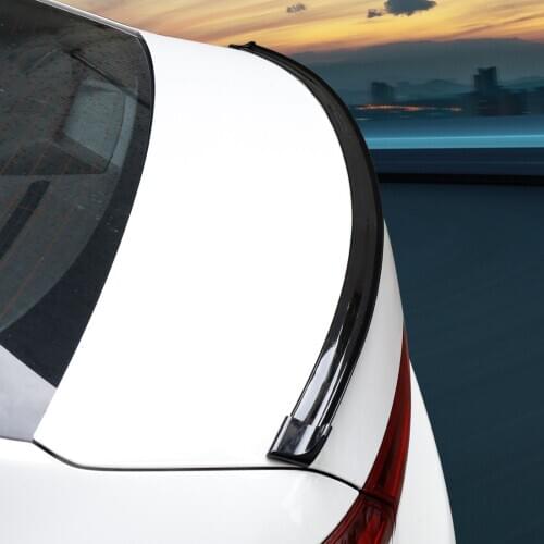 X Autohaux 1.5m Car Spoiler Universal Stylting DIY Refit Spoiler Car Rear Spoiler Wing Rubber Lip Tail Trunk Roof Trim Sticker
