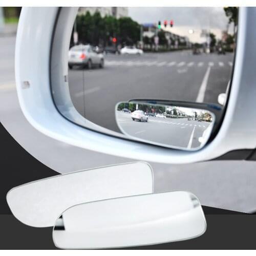 Car Blind Spot Mirror Auto Rear View Mirror 360 Rotation Adjustable Safety Blind Spot Mirror Wide Angle Convex Mirror