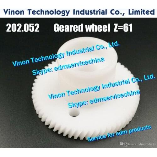 202.052 Agie Gear Z=61 Ø67x33.5Hmm edm Geared wheel 590202052, 590.202.052, A202052 for Agie Challenge,Classic,Evolution