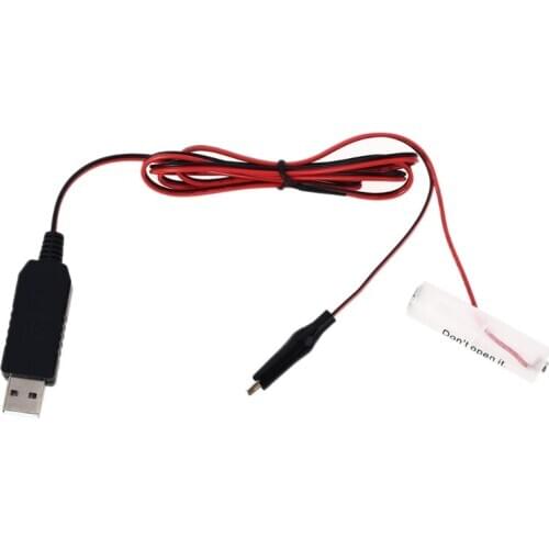 2021 New USB to 3V 4.5V 6V 9V 12V AA Battery Eliminator Replace 2-8pcs LR6 AA Batteries