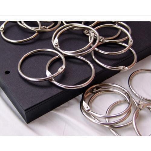 3Pcs/Lot 50mm Loose-leaf Scrapbook 10 Inch Photo Album Card Circle Ring Buckle Snap Ring Binding Iron Circle Album