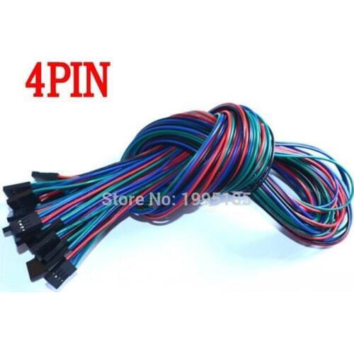5pcs 70cm 4 Pin Female to Female Jumper Wire Dupont Cable for 3D Printer