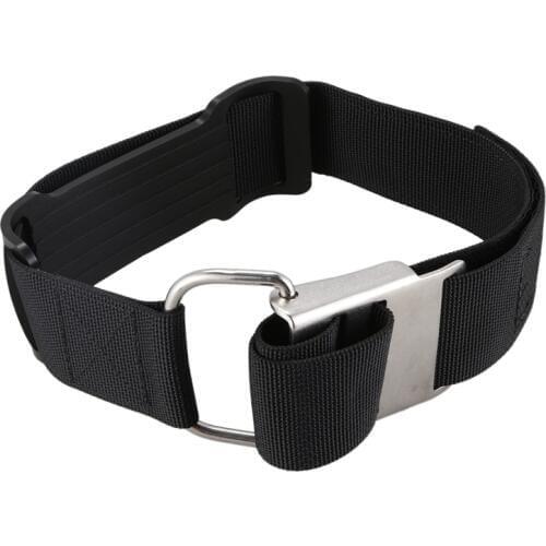 ABUO-Diving Scuba Stainless Steel Tied Bottle Belt Dive Cylinder Tank Band Strap Weight Belt Webbing Cam Lock Bcd Buckle