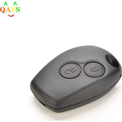 Audew 2 Buttons Remote Car Key Shell for Renault No Chip Uncut Blade Car Key Case Flip Fob Car Cover