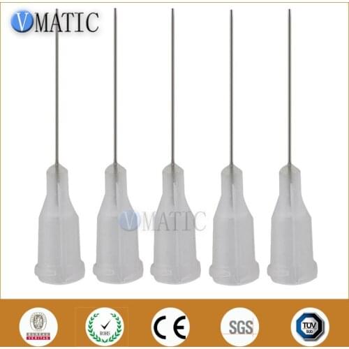 Free Shipping 100Pcs Luer Lock Dispensing Needle Blunt Tip 27G 1'' Length Dispense Needle 1 Inch