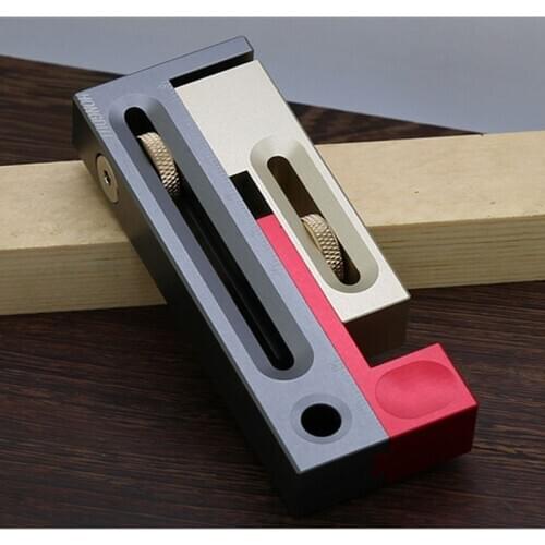 Woodworking tools saw table saw seam adjuster tenon and tenoner movable gauge length compensation