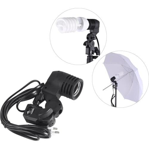 E27 Bulb Holder Socket Flash Swivel Bracket Photo Light Lamp Mount for photo Studio Softbox Photography Accessories
