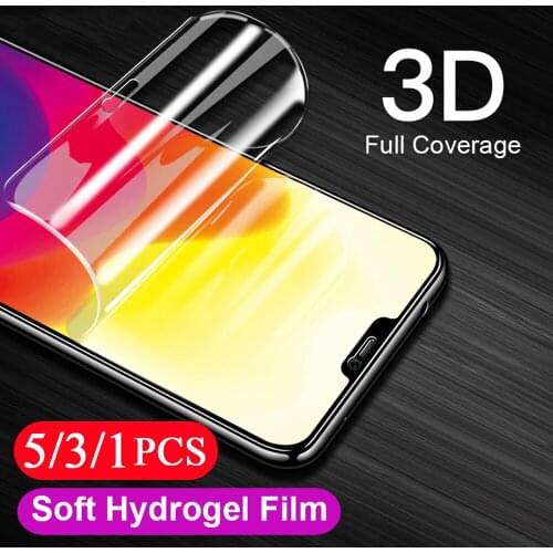 5/3/1Pcs 9D for huawei honor X10 Max 9 9X lite pro play 9A 9S 9C 9N 9i hydrogel film Not Glass protective phone screen protector