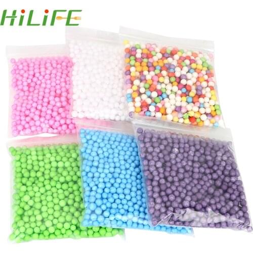 HILIFE 7-9mm 2000pcs Pillow/Sofa Filler Colors Decorate Polystyrene Styrofoam Plastic Round Foam Mini Beads Ball