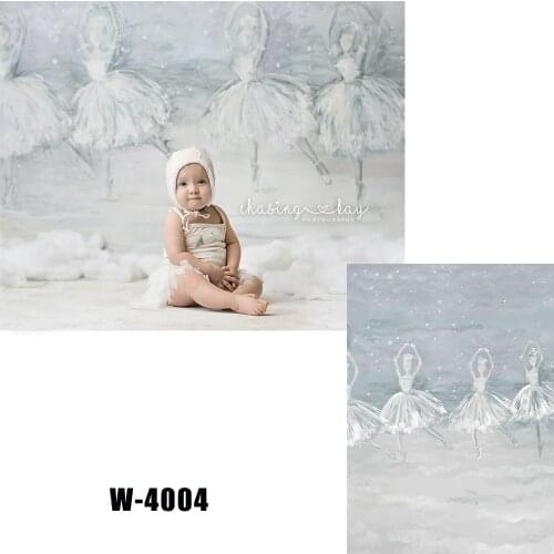 HUAYI Photography Backdrop Newborns Baby Birthday Photo Background Watercolor Ballet girls Studio Portraits Booth BackdropW-4004