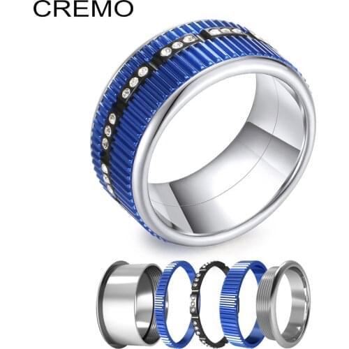 Koaem Titanium Stainless Steel Rings For Women Femme Bijoux Band Newest Design Trendy Girls gift