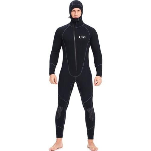 Yonsub 7mm Neoprene thick Wetsuit men Long-sleeved Scuba Spearfishing Diving suit Snorkeling surfing winter thermal Swimsuit