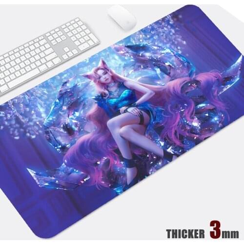 Ali Mouse Pad Gamer Office Desk Mat League Of Legends Mid Computer Laptop Large Rubber XXL Pad Accessories Package Edge 3mm