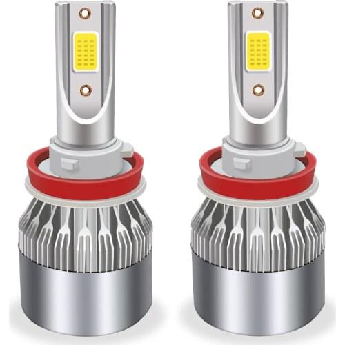 2x H7 LED H11 H4 Hi/Lo H1 H3 H8 HB1 HB3 HB4 HB5 HIR2 H13 H27 9005 9006 Car Led Headlight Bulbs 6000K COB C6 car lights