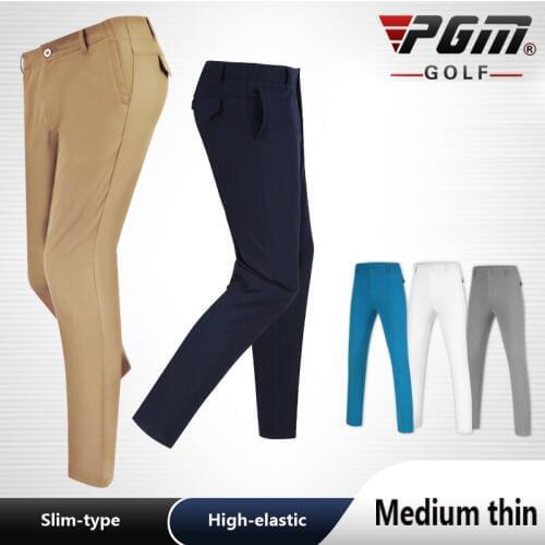 Summer Mens Clothes Long Pants Golf Male Waterproof Elastic Trousers Sports Tennis Casual Wear XXS-XXXL High Elastic Quick Dry