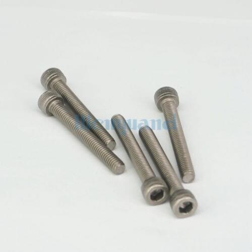 LOT 10 M6 x 45mm TA2 GR2 Titanium Hex Socket Head Cap Screw Bolts Anti Acid Corrosion DIN 912