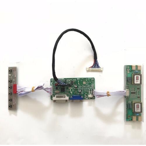 RT2281 DVI VGA LCD Controller Board for 19 inch 1280x1024 M190EG02 V4 4CCFL LVDS Monitor Kit Easy DIY