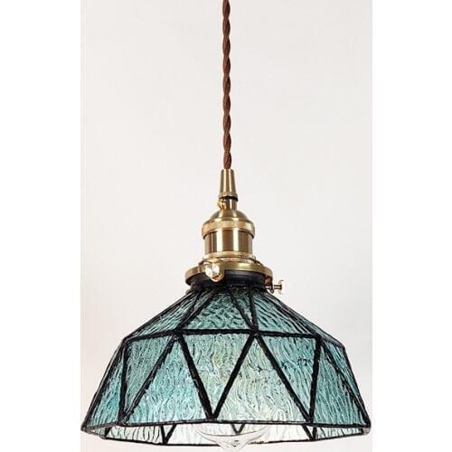 Nordic Pendant Light Fixtures Glass Vintage Lights Fixtures Loft Copper Luminaire Suspendu Retro Hanging Lamp Bedroom Luminarias