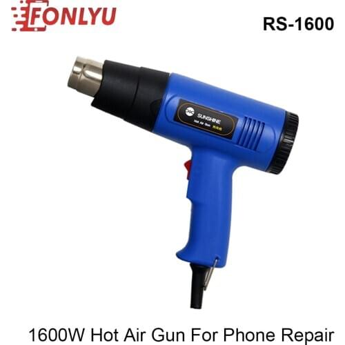SUNSHINE RS-1600 RS-1800D Portable Plastic Digital Thermostat Hot Air Welding Gun for Phone Components and Parts Soldering
