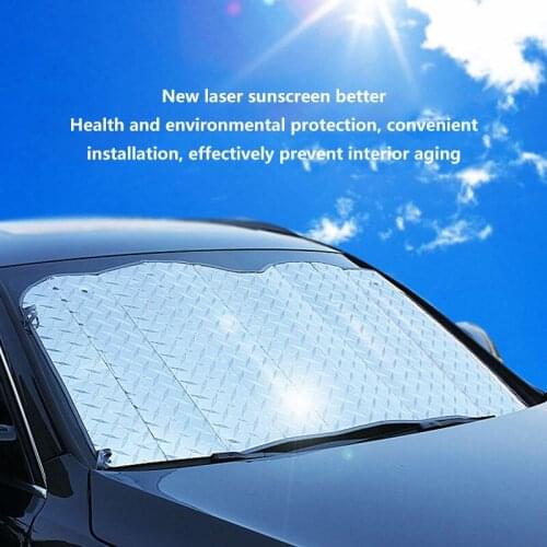 Manufacturers direct sales of new car sunshade 140*70/130*60 Laser sunshade front cover car sunshade