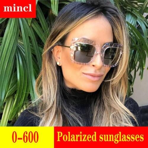 Prescription Myopia Polarized Sunglasses Men Women 0 to -600 Minus Degree Optical Double beam polarized Sun Glasses women FML