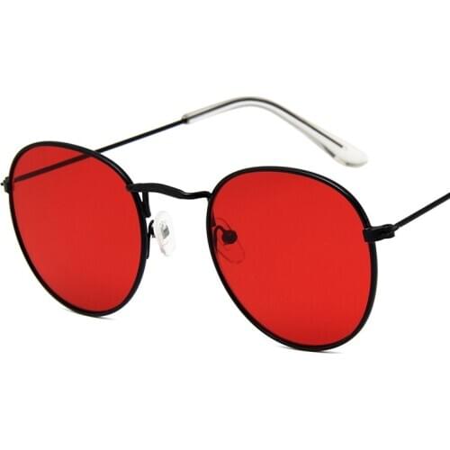 2021 Sunglasses Women/Men Vintage Small Metal Frame Sun Glasses For Women/Men Brand Designer Rays Mirrored UV400