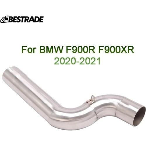 Mid Pipe For BMW F900R F900XR 2020 2021 Exhaust Pipe Motorcycle Middle Connect Link Tips Slip On 51mm Mufflers Stainless Steel