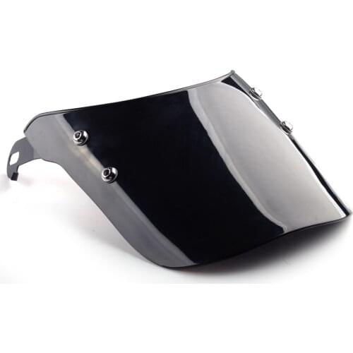 Universal Motorcycle Smoked Windshield Windscreen Suit 5-7" Round Headlight