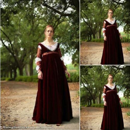 History!Customer-made 17 Century Vintage Costumes Renaissance Dress Steampunk dresses Gothic Cosplay Halloween Dresses C-1211