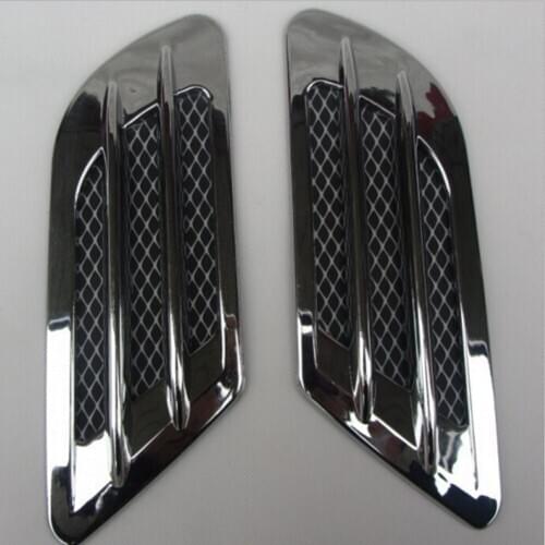 High Quality 2Pcs/Set Car Side Air Flow Vent for Fender Hole Cover Intake Grille Duct Decoration ABS Plastic Sticker