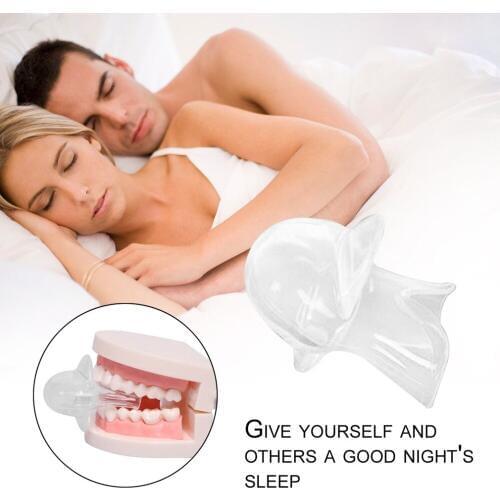 Mouth Guard Anti Snoring Teeth Grinding Devices for Better Quiet Sleep Tongue Guard Sets Silicone Prevent Snoring Tooth Grinding
