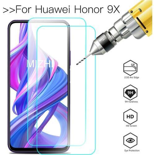 2pcs protective glass for huawei honor 9x tempered glass huavei honer 9 x x9 screen protector honor9x HLK-AL00 safety film 6.59
